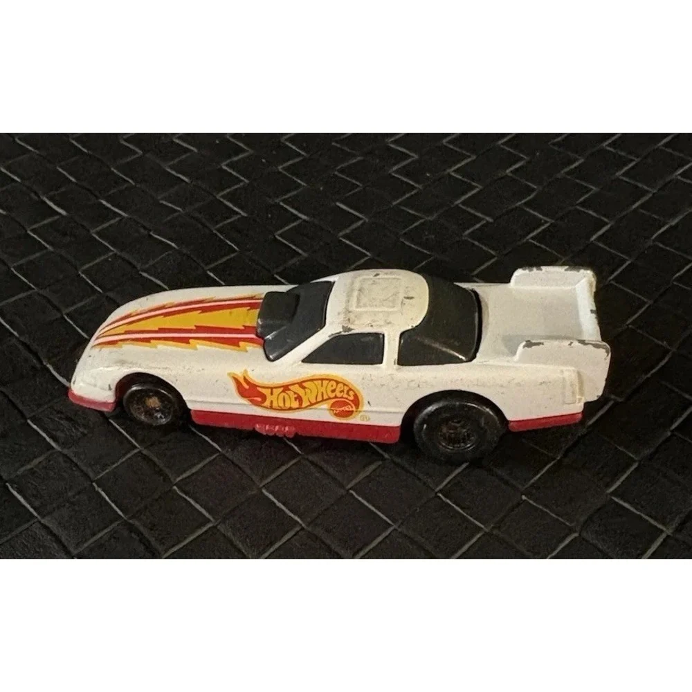 1993 McDonald's Hot Wheels Happy Meal Racing Series Dragster White Loose 1:64